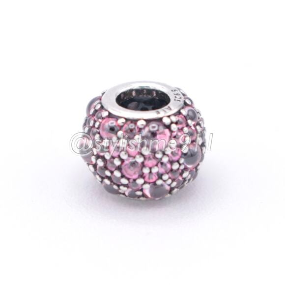 Authentic PANDORA Shimmering Droplets with Pink Zirconia - 791755PCZ - Picture 8 of 11